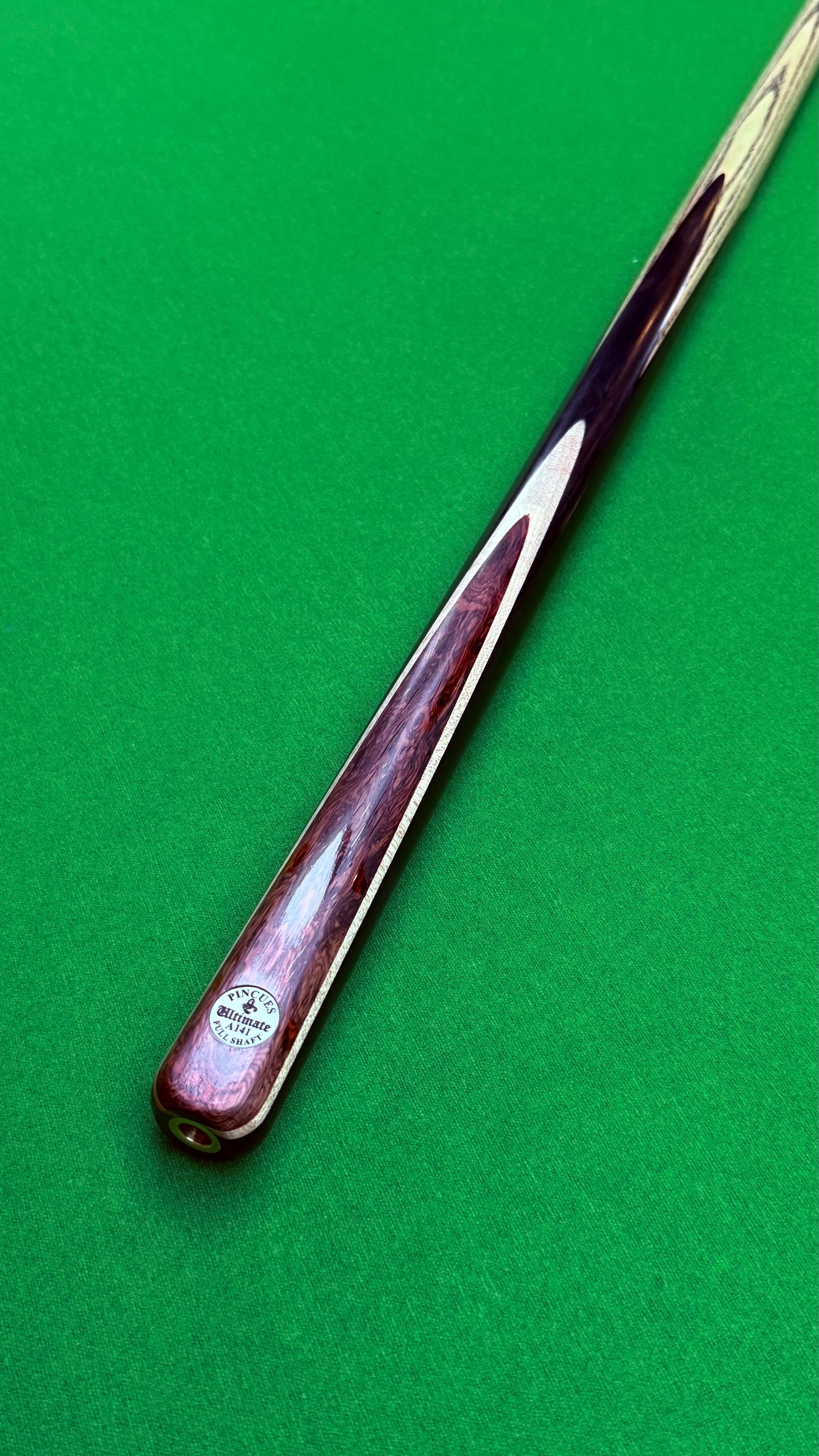 PinCue Ultimate – Queue Artisanale de Snooker en Frêne – 58 Pouces / Embout 9,3 mm / 18 oz | CueShop Maroc