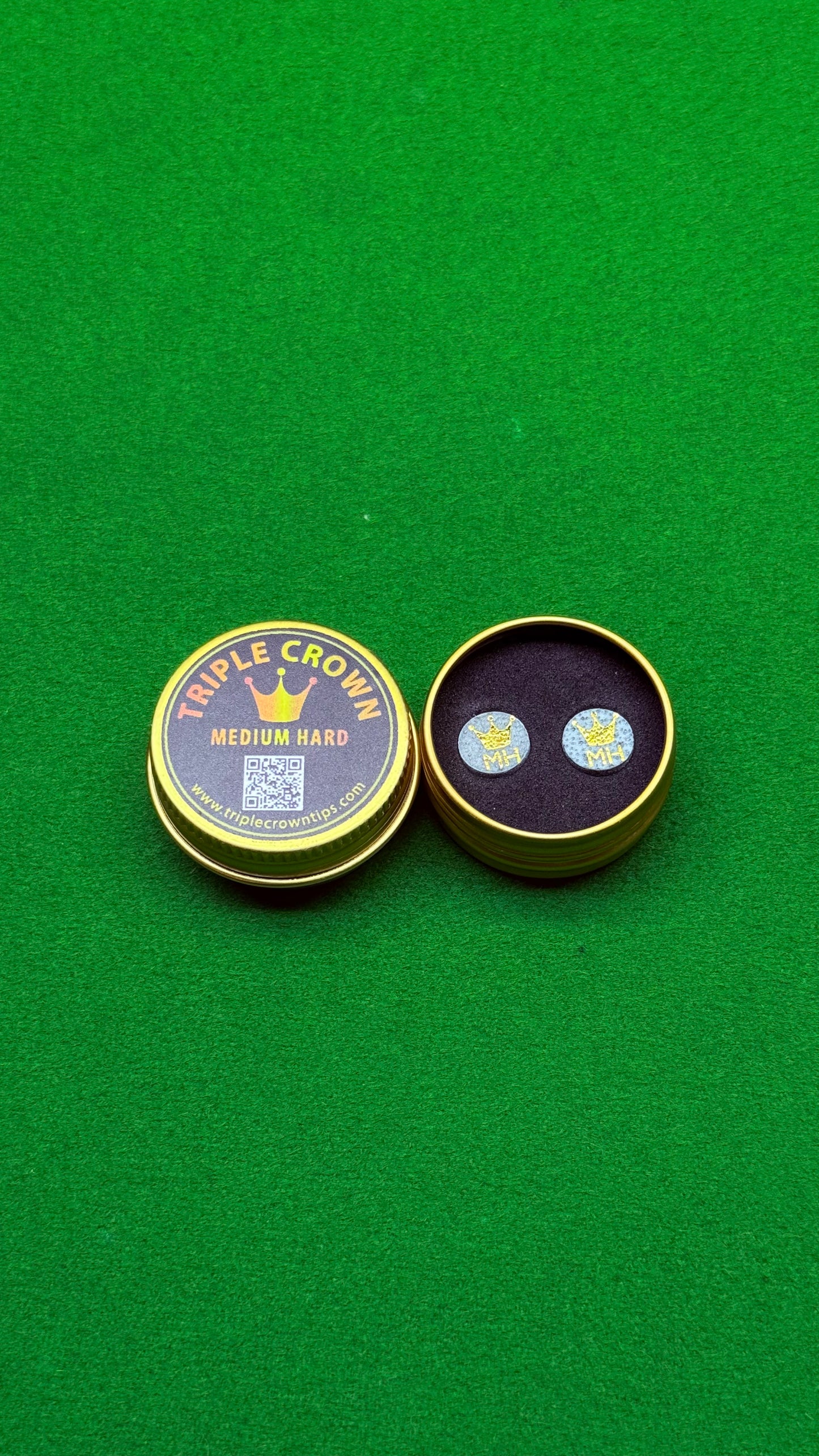Triple Crown – Embouts de Queue de Snooker & Billard Professionnels (Medium Hard) – Accessoires Premium de Billard | CueShop Maroc