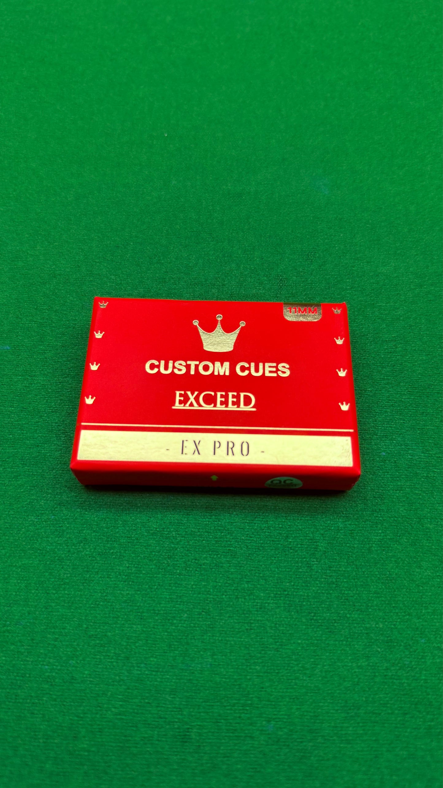 Exceed Pro Red Series – Embout Professionnel de Queue Snooker & Billard par Custom Cues | CueShop Maroc