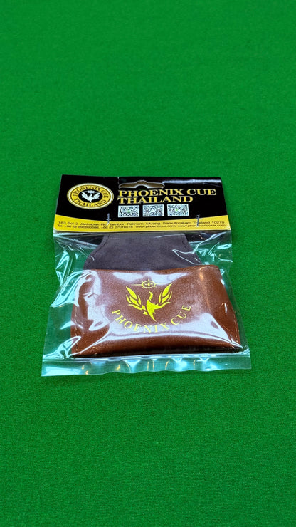 Phoenix Leather Chalk Pouch – Brown | Premium Snooker & Billiards Accessory – CueShop Morocco