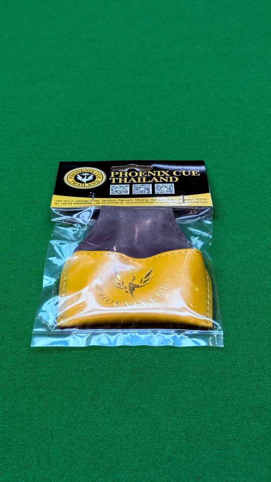 Phoenix Leather Chalk Pouch – Yellow | Premium Snooker & Billiards Accessory – CueShop Morocco