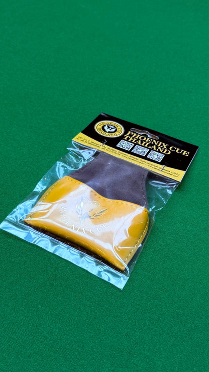 Phoenix Leather Chalk Pouch – Yellow | Premium Snooker & Billiards Accessory – CueShop Morocco