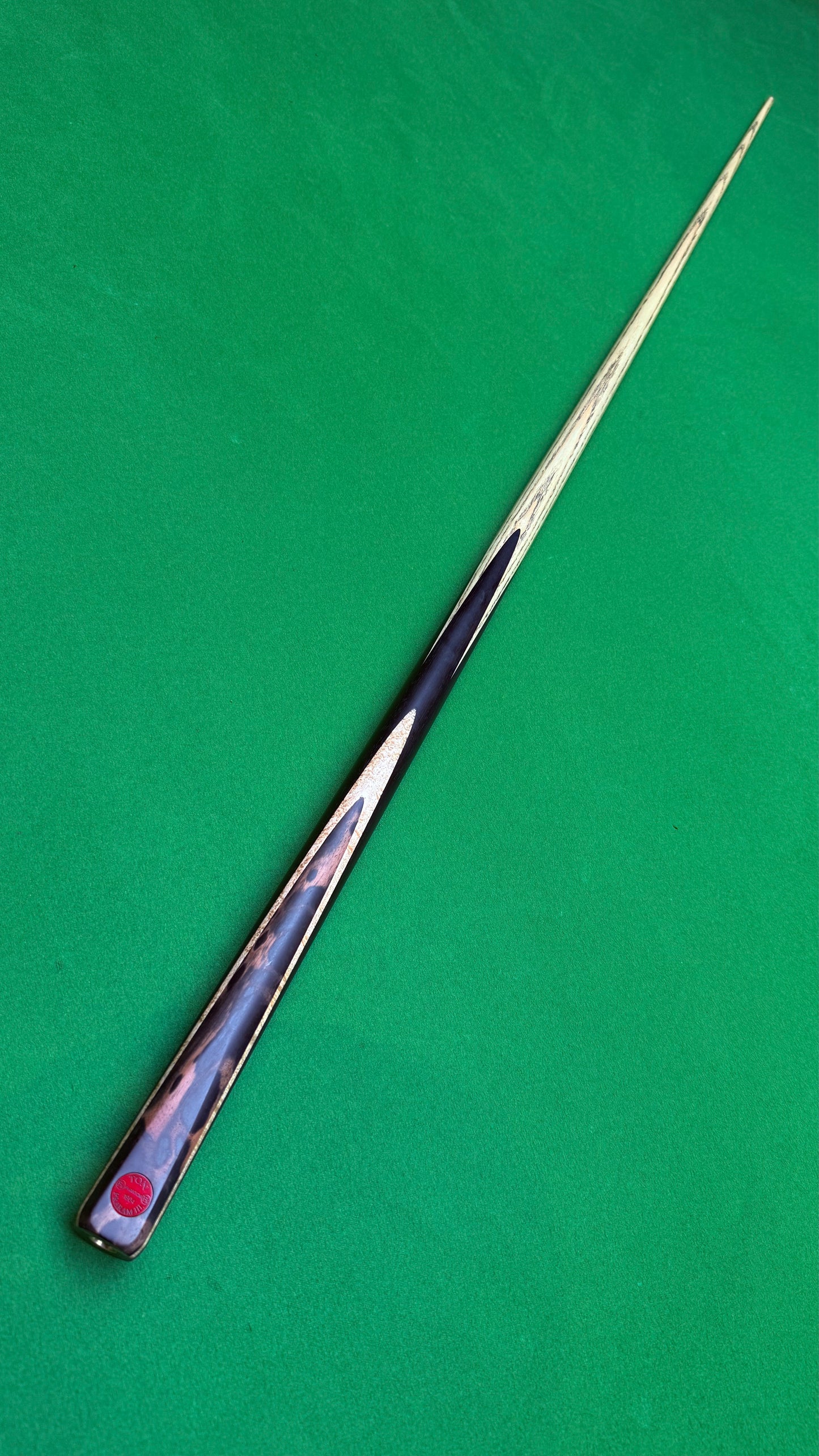 TON PRARAM  III cue PHANTOM   n°1904 FS – Handmade Ash Snooker Cue – 59.5” / 9.5 mm Tip / 18 oz | CueShop Morocco