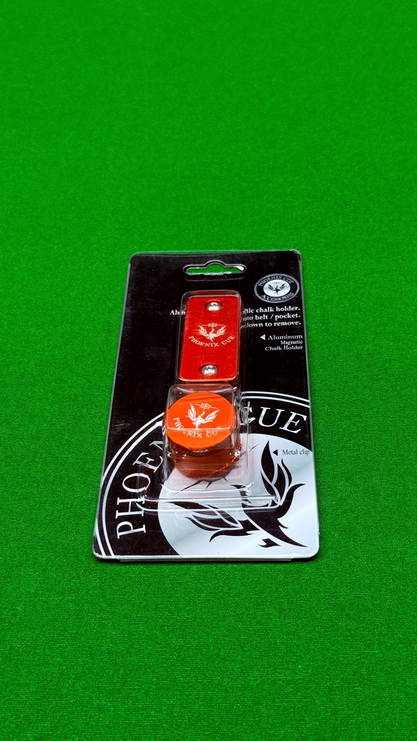 orange Magnetic Chalk Holder for Snooker & Pool Cues – CueShop Morocco
