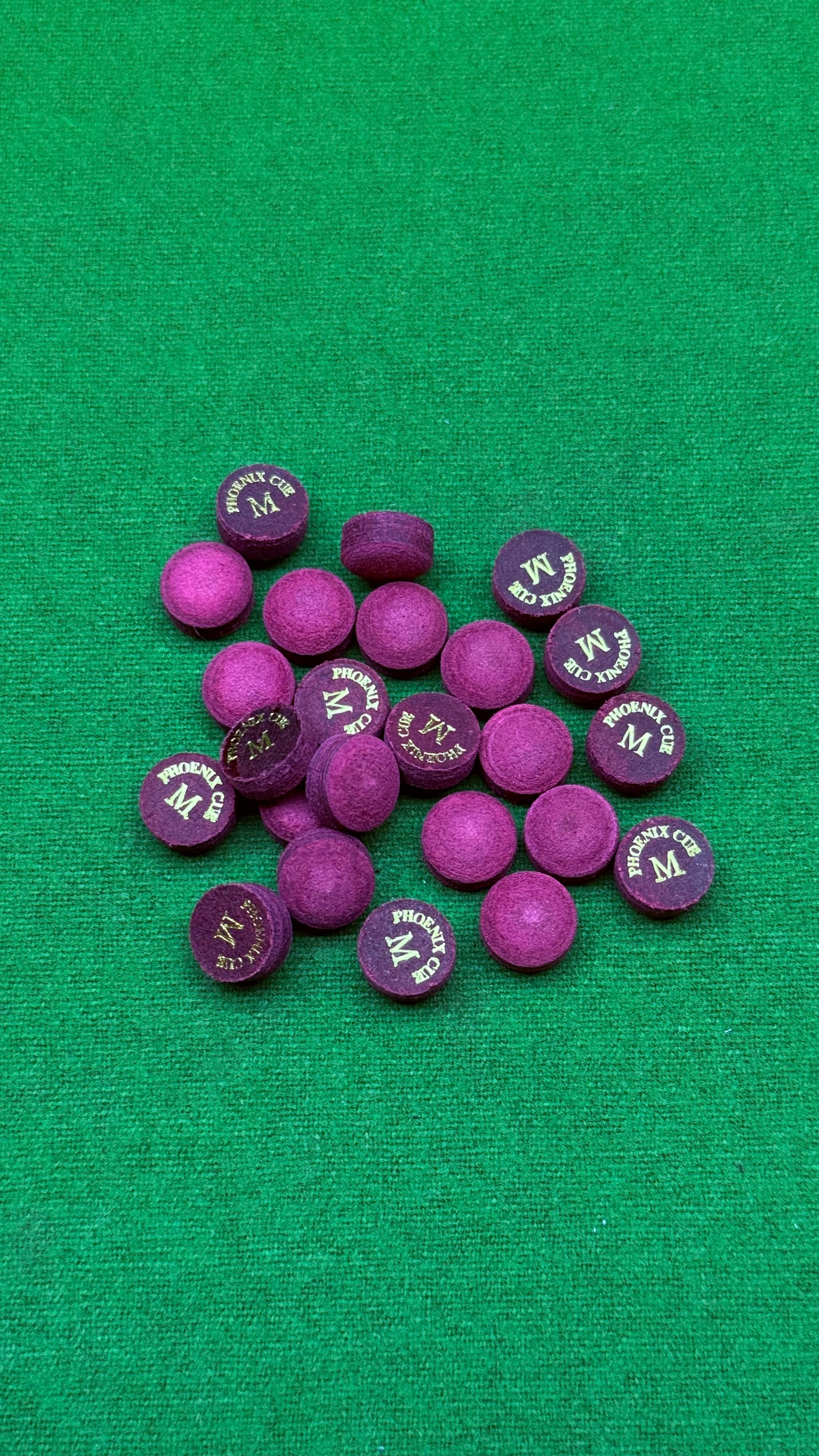 Pheonix Red Laminated Professional Snooker & Pool Cue Tips -Medium – Premium Billiards Accessories | CueShop Morocco