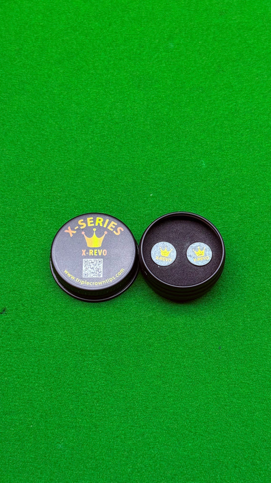 Triple Crown X-Series REVO – Embouts de Queue de Snooker & Billard Professionnels – Accessoires Premium | CueShop Maroc