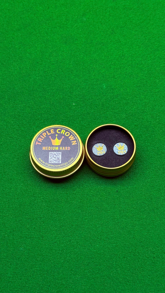 Triple Crown – Embouts de Queue de Snooker & Billard Professionnels (Medium Hard) – Accessoires Premium de Billard | CueShop Maroc