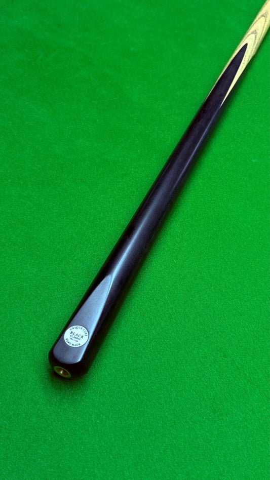 Unique Black classic n° 148– Queue de snooker artisanale en frêne – Longueur 58” / Tip 9.5 mm / Poids 18.2 oz | CueShop Maroc